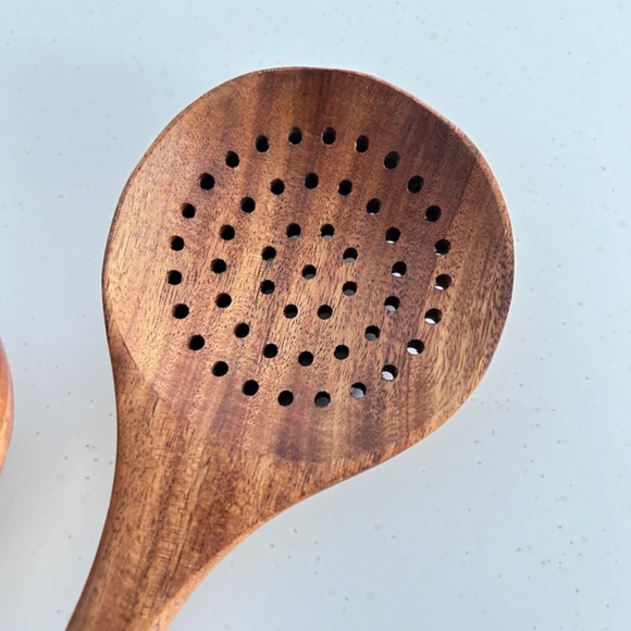 Wooden Kitchen Utensils Set, Cooking Utensils Nonstick Hard Wooden - Picture 5 of 9